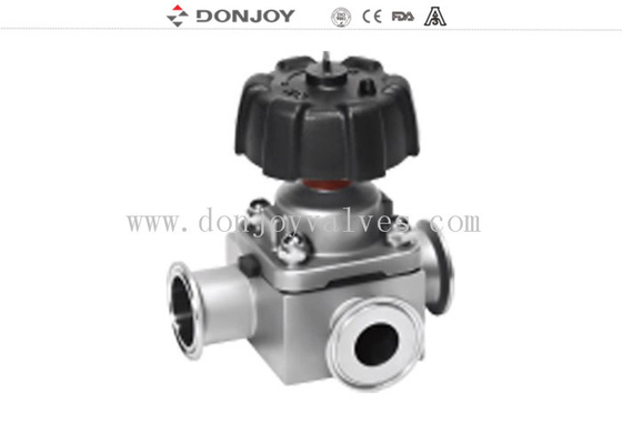 316L SS 1.5inch 3 way Clamp Sanitary Diaphragm Valve for phamacy hygienic process