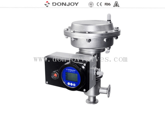 Thin film Pneumatic Aseptic Reversing Seat Valve DN25-DN100 with  SS316L