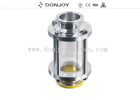 Clamp type SS Inline sight glass with high quality tempered glass 10 bar max