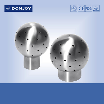 SS316L 2" BSP Thread Elliptial Spray Ball For Tank Cleaning Welded Connection