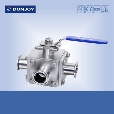 T / L type Manual  Sanitary Ball Valve with  plastic handle
