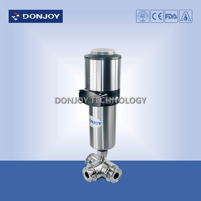 Pnuematic three link Sanitary Ball Valve with C-TOP / Positioner DC 24V , DN50