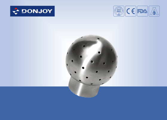 Fixed 360 Degree Tank Spray Balls for Cleaning , Stainless Steel 304 Pin Connection Clean Head