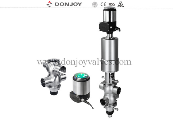 3A Hygienic Double Seat Mixing Proof Valve for Food Beverage Processing