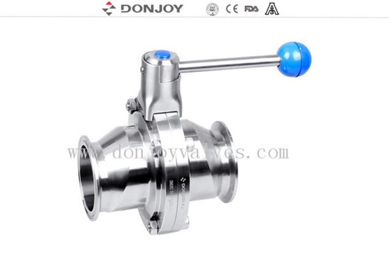 DN10-DN300 sanitary stainless steel butterfly valves with union ends