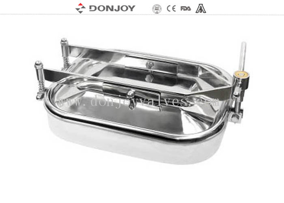 Sanitary Outward Opening Square Manhole Cover Ss304 Materials