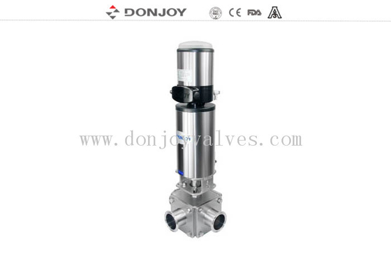 Sanitary DN20 No Retention 1/2" 3 Way Ball Valve