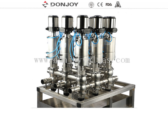 DN40 Hygienic Stainless Steel Mixproof valve with C top