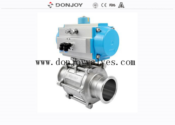 Welded Beverage Aluminum Actuator 4 Inch BPE Ball Valve