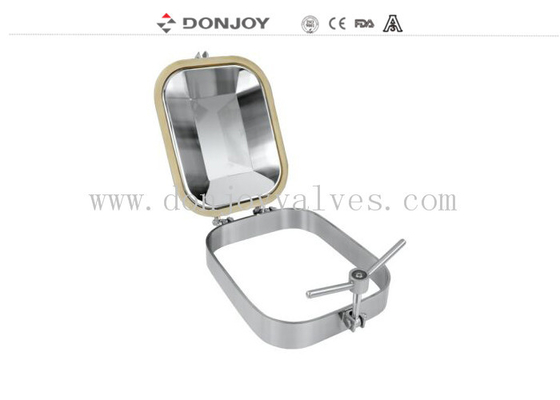 Sanitary Outward Opening Square Manhole Cover Ss304 Materials